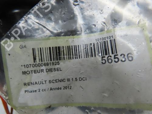 Engine RENAULT SCÉNIC III (JZ0/1_) 1.5 dCi | BP32004931M1 