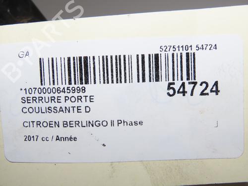 rear-right-lock-citroen-berlingo-multispace-b9-2008-36283717 main image