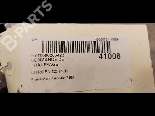 Climate control CITROËN C3 I (FC_, FN_) 1.1 i | BP9612313I5 