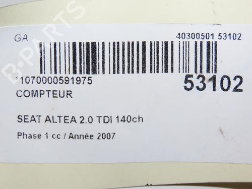 Used Instrument cluster SEAT ALTEA (5P1) 2.0 TDI 16V (140 hp) 28801769