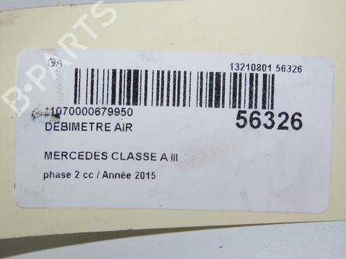 Used Mass air flow sensor MERCEDES-BENZ A-CLASS (W176) A 160 CDI / d (176.011) (90 hp) 31242419