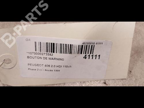 Warning switch PEUGEOT 406 (8B) 2.0 HDI 110 | BP9613011I22 