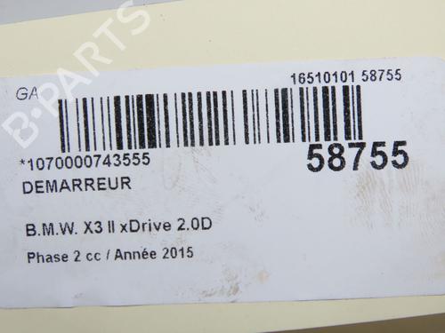 Used Starter Starter BMW X3 (F25) xDrive 20 d (190 hp) 33836394 33836394