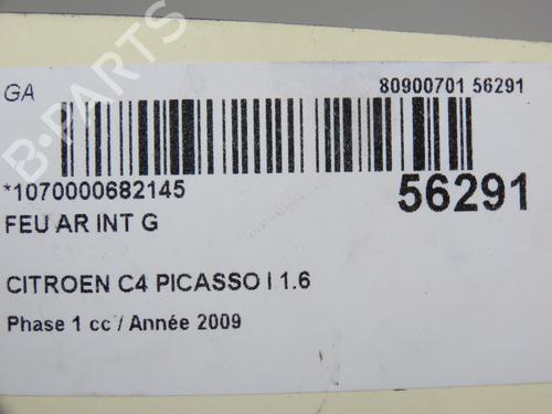 Used Left tailgate light CITROËN C4 Picasso I MPV (UD_) 1.6 HDi (109 hp) 31077375