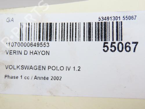 Gassdemper Bakluke VW POLO IV (9N_, 9A_) 1.2 12V | BP28832318C138 