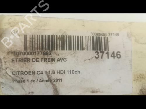 Used Left front brake caliper CITROËN C4 II (NC_) 1.6 HDi 110 (112 hp) 14878185