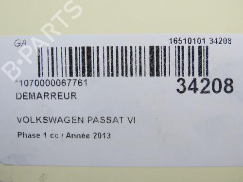 Used Starter VW PASSAT B7 Variant (365) 2.0 TDI (140 hp) 32179112