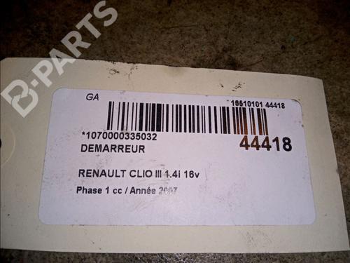 Starter RENAULT CLIO III (BR0/1, CR0/1) 1.4 16V | BP9821647M8 