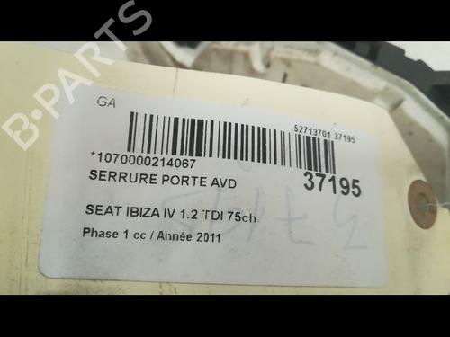 Front right lock SEAT IBIZA IV (6J5, 6P1) 1.2 TDI | BP9605593C97