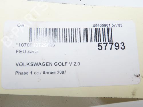 Left taillight VW GOLF V (1K1) 2.0 TDI 16V 4motion | BP33893158C34  - Image 5