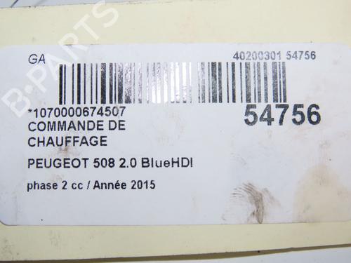 Climate control PEUGEOT 508 I (8D_) 2.0 BlueHDi 180 | BP31120468I5 - Image 5