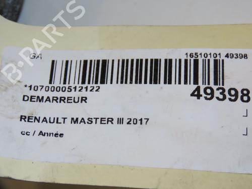 Used Starter RENAULT MASTER III Van (FV) 2.3 dCi 145 FWD (FV0E, FV0F, FV0H, FV02, FV0M, FV0S,... (146 hp) 18153350