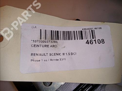 Rear right belt tensioner RENAULT SCÉNIC III (JZ0/1_) 1.5 dCi | BP11425797C90 