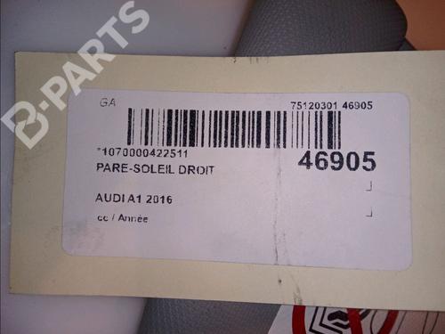 Right sun visor AUDI A1 Sportback (8XA, 8XF) 1.4 TDI | BP12095069I2 