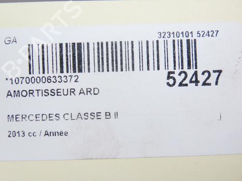 Right rear shock absorber MERCEDES-BENZ B-CLASS Sports Tourer (W246, W242) B 220 CDI / d (246.203) | BP28967557M19 