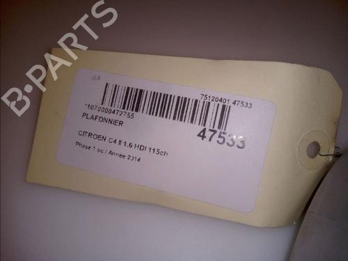 Interior roof light CITROËN C4 II (NC_) 1.6 HDi 115 | BP15395432I8