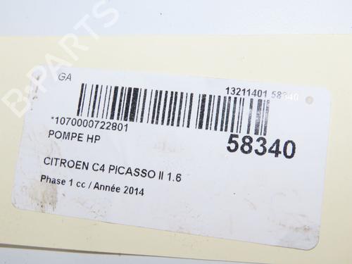 Indsprøtningspumpe Indsprøtningspumpe CITROËN C4 Picasso II 1.6 HDi / BlueHDi 115 (115 hp) 36395671 36395671