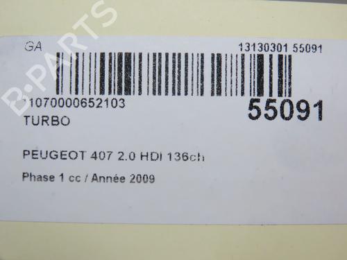 Turbocharger/Supercharger PEUGEOT 407 (6D_) 2.0 HDi 135 (6DRHRH, 6DRHRE, 6DRHRG, 6DRHRJ) | BP30522304M71 