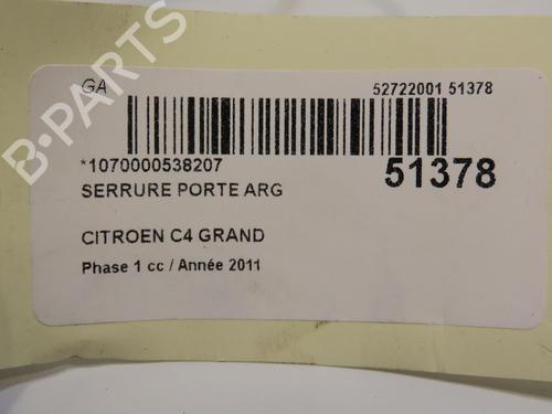 Rear left lock CITROËN C4 Grand Picasso I (UA_) 1.6 HDi 110 | BP19577748C100 