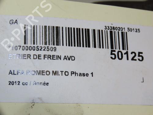Right front brake caliper ALFA ROMEO MITO (955_) 1.3 MultiJet (955AXT1A) | BP17868214M104 