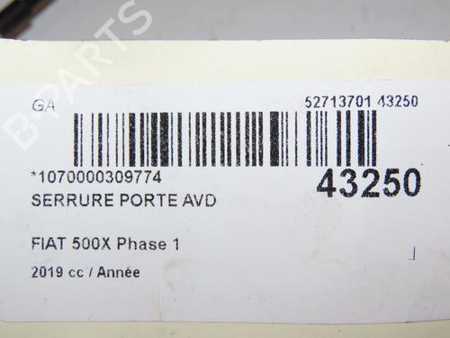 Used Front right lock FIAT 500X (334_) 1.3 (334.AXR11) (150 hp) 29441770