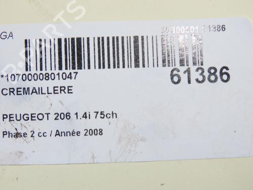 Used Steering rack Steering rack PEUGEOT 206 Hatchback (2A/C) 1.4 i (75 hp) 40026319 40026319