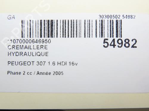 Steering rack PEUGEOT 307 (3A/C) 1.6 HDi | BP31120257M22 