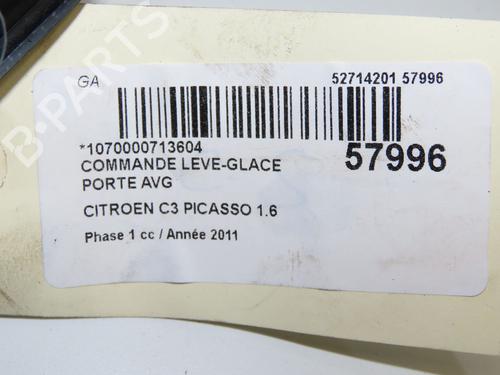 Used Left front window switch Left front window switch CITROËN C3 Picasso (SH_) 1.6 HDI 90 (92 hp) 33477590 33477590