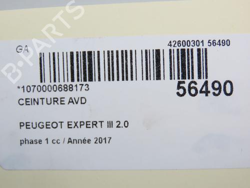 Højre fortil seleforstrammer PEUGEOT EXPERT Van (V_) 2.0 BlueHDi 120 | BP30824917C88 