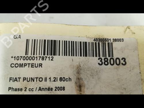 Used Instrument cluster FIAT PUNTO (188_) 1.2 60 (188.030, .050, .130, .150, .230, .250) (60 hp) 9602517