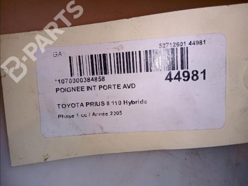 Front right interior door handle TOYOTA PRIUS Liftback (_W2_) 1.5 Hybrid (NHW20_, NHW20R) | BP11102381I14 