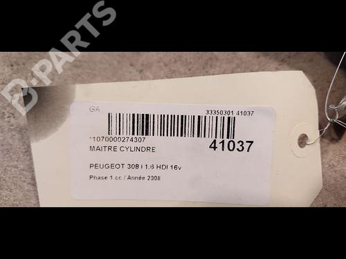 Brake master cylinder PEUGEOT 308 I (4A_, 4C_) 1.6 HDi | BP9613359M77 