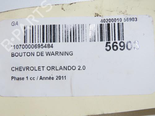 Warning switch CHEVROLET ORLANDO (J309) 2.0 D | BP31912124I22  - Image 5