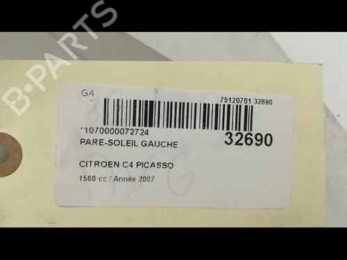 Pare-soleil gauche CITROËN C4 Grand Picasso I (UA_) 1.6 HDi (109 hp) 9595836