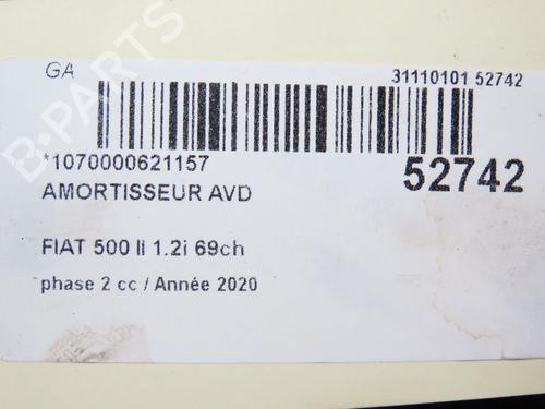 Used Right front shock absorber FIAT 500 (312_) 1.2 (312AXA1A) (69 hp) 28829790