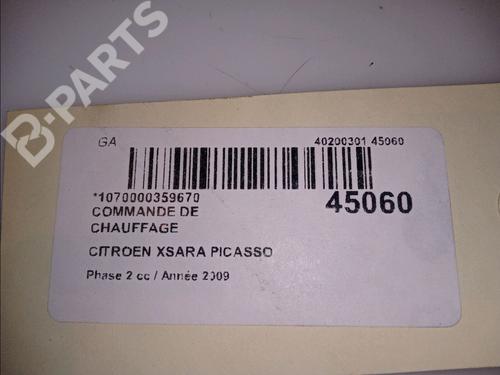 Climate control CITROËN XSARA PICASSO (N68) 1.6 HDi | BP11101101I5 