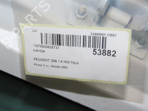 Bakluke CC/Kombi-Kupé PEUGEOT 206 Hatchback (2A/C) 1.4 HDi eco 70 (68 hp) 28832186