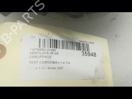 Used Heater blower motor SEAT CORDOBA (6L2) 1.4 TDI (70 hp) 9598603