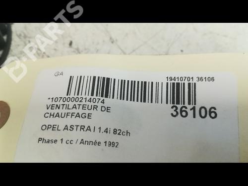 Heater blower motor OPEL ASTRA F Hatchback (T92) 1.4 Si (F08, M08, F68, M68) | BP9605619M62 