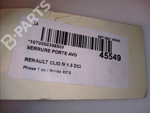 Front left lock RENAULT CLIO IV (BH_) 1.5 dCi 90 | BP11102917C98 