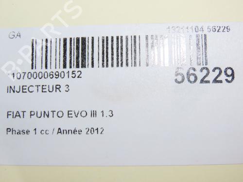 Used Injector FIAT PUNTO (199_) 1.3 D Multijet (75 hp) 30955767