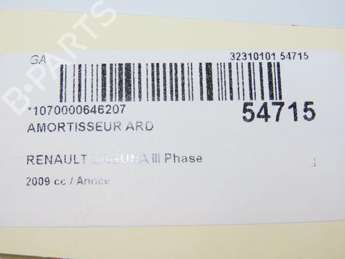 Right rear shock absorber RENAULT LAGUNA Coupe (DT0/1) 2.0 dCi GT (DT11, DT1E, DT1N) | BP29469731M19 