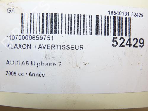 Horn AUDI A6 C6 Avant (4F5) 2.7 TDI (190 hp) 28829167