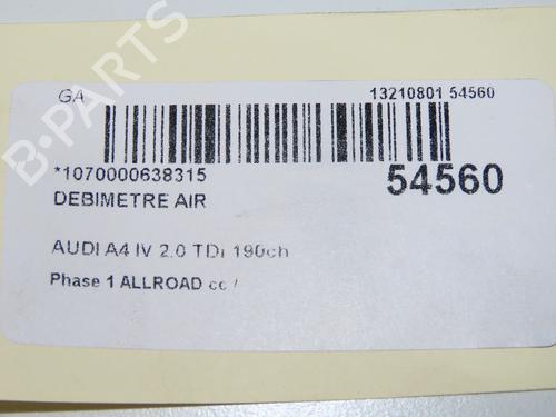 Used Mass air flow sensor Mass air flow sensor AUDI A4 B9 (8W2, 8WC) 2.0 TDI (190 hp) 31284212 31284212