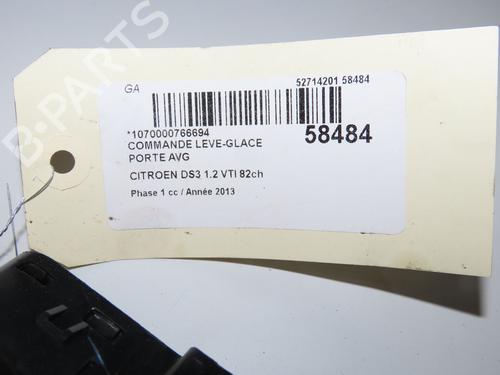 Left front window switch CITROËN DS3 (SA_) 1.2 VTi 82 | BP36657718I27  - Image 5