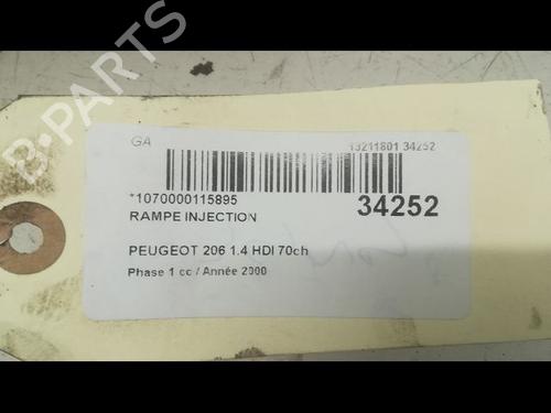Used Injection rail PEUGEOT 206 Hatchback (2A/C) 2.0 HDI 90 (90 hp) 9598095