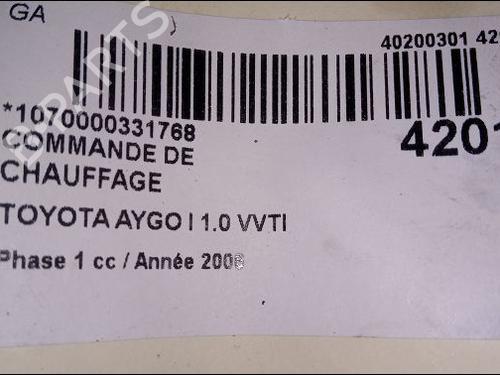 climate-control-toyota-aygo-_b1_-10-kgb10_-kgb10r-559010h010-2005-2006-2007-2008-2009-2010-2011-2012-2013-2014-9619248 main image