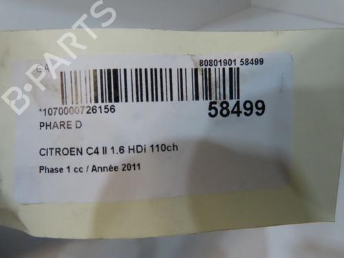 Right headlight CITROËN C4 II (NC_) 1.6 HDi 110 | BP36246810C29 - Image 5