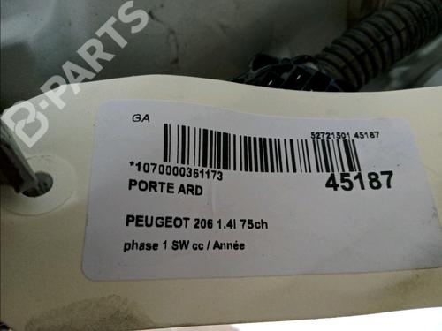 Right rear door PEUGEOT 206 SW (2E/K) 1.4 | BP11103324C5 