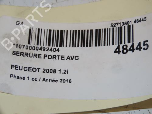 Front left lock PEUGEOT 2008 I (CU_) 1.2 THP 110 / PureTech 110 | BP16740870C98 
